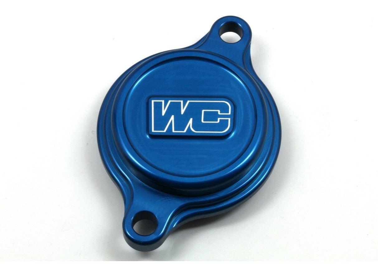 WORKS Oil Filter Cover Blue Yam 27-145