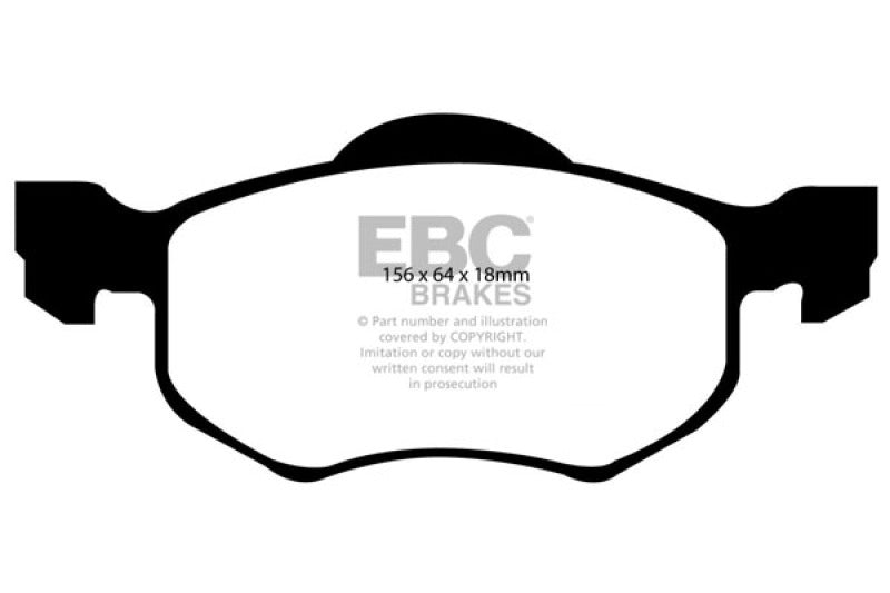 EBC 00-04 Ford Escape 2.0 Greenstuff Front Brake Pads