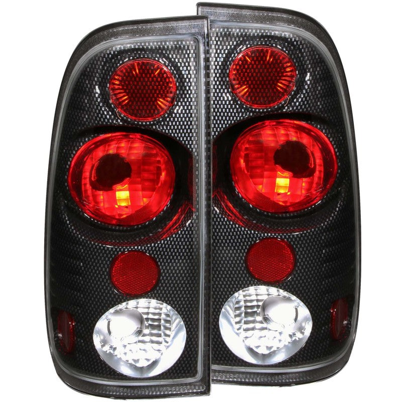 ANZO 1997-2003 Ford F-150 Taillights Carbon 211064