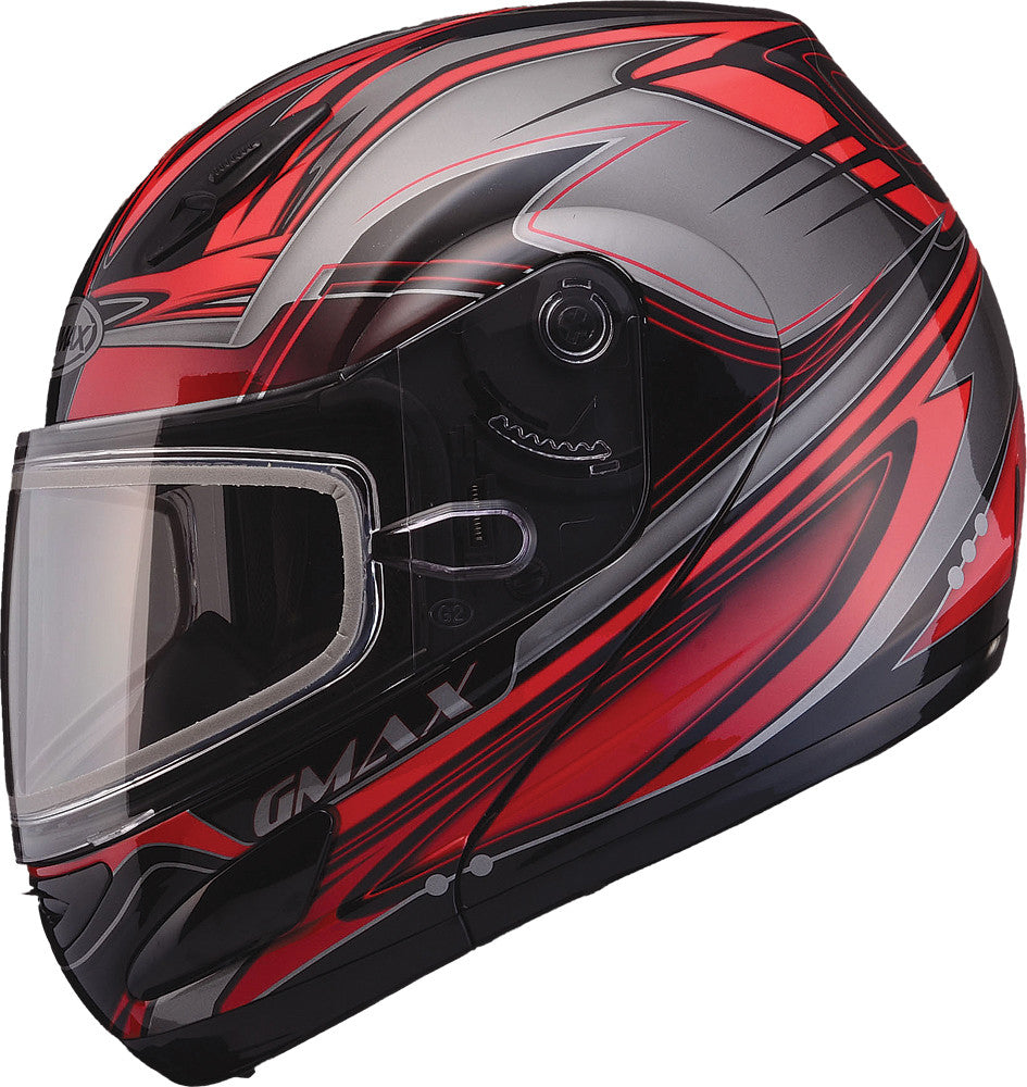 GMAX Gm-44s Modular Helmet Semcoe Red/Silver/Black L G6443206