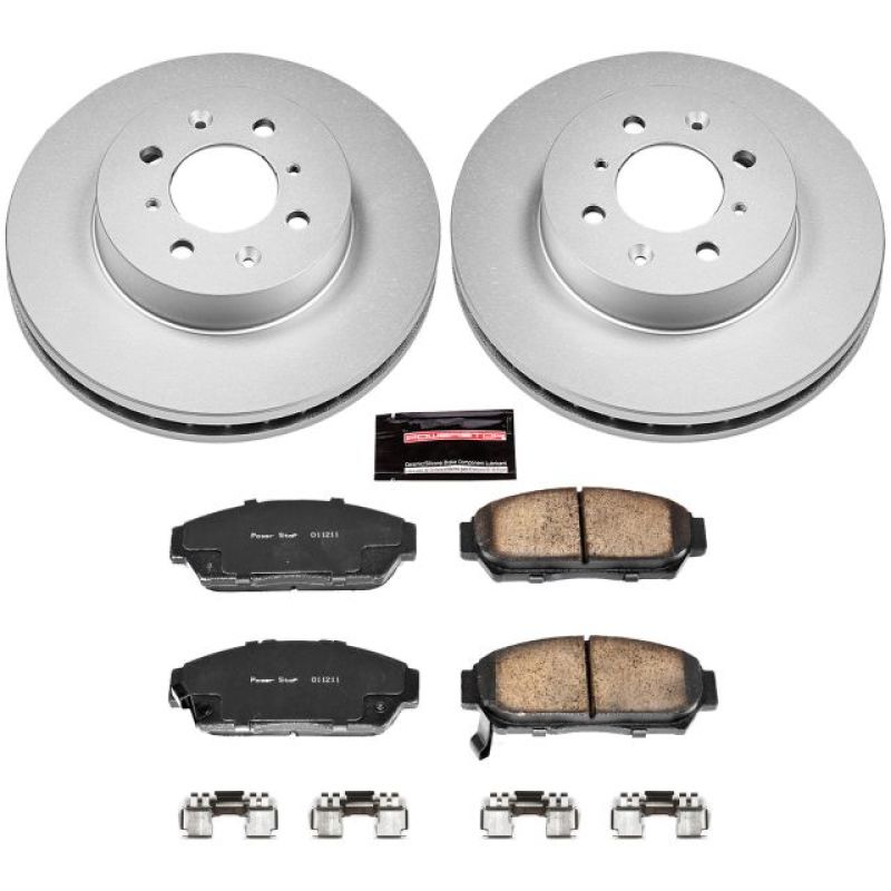 Power Stop 94-01 Acura Integra Front Z17 Evolution Geomet Coated Brake Kit