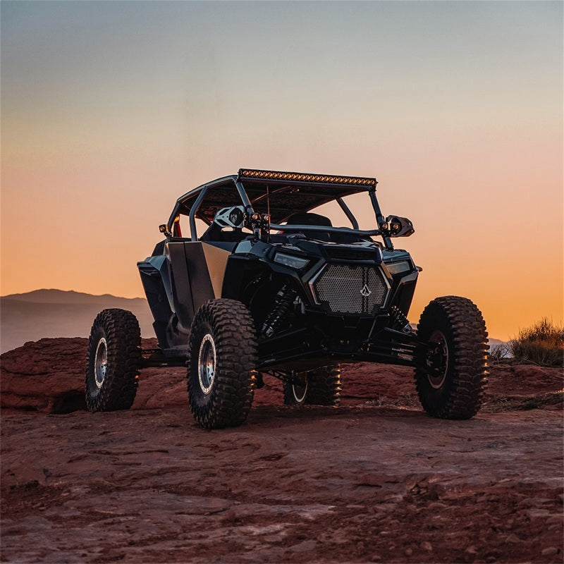 Rigid Industries Revolve 10in Bar w/Amber Trim Ring 411613