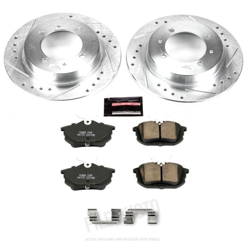 Power Stop 00-04 Volvo S40 Rear Z23 Evolution Sport Brake Kit