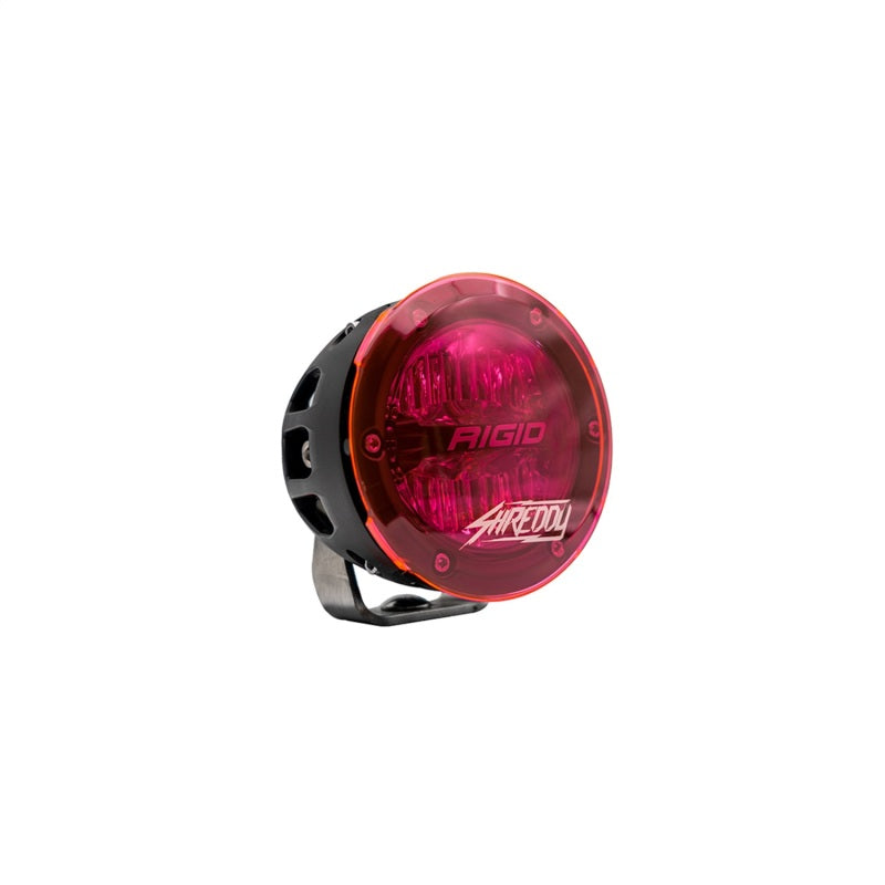 Rigid Industries x SHREDDY 360-Series 4in Lights w/Wt Bcklght (2) + 6 Covers (2 Pink/2 Teal/2 Blk) 36117-SHREDDY