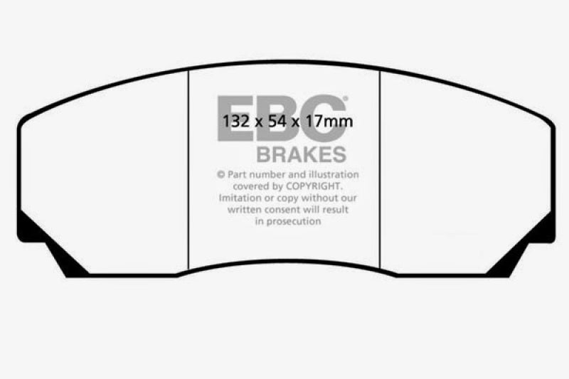 EBC 90-00 Aston Martin Vantage 5.3 (Twin Supercharged)(AP) Redstuff Front Brake Pads DP3002C