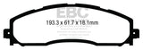 EBC 13+ Ford F250 (inc Super Duty) 6.2 (2WD) Greenstuff Rear Brake Pads DP63016