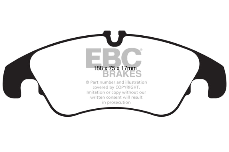 EBC 11 Audi A6 2.0 Turbo Redstuff Front Brake Pads DP32022C