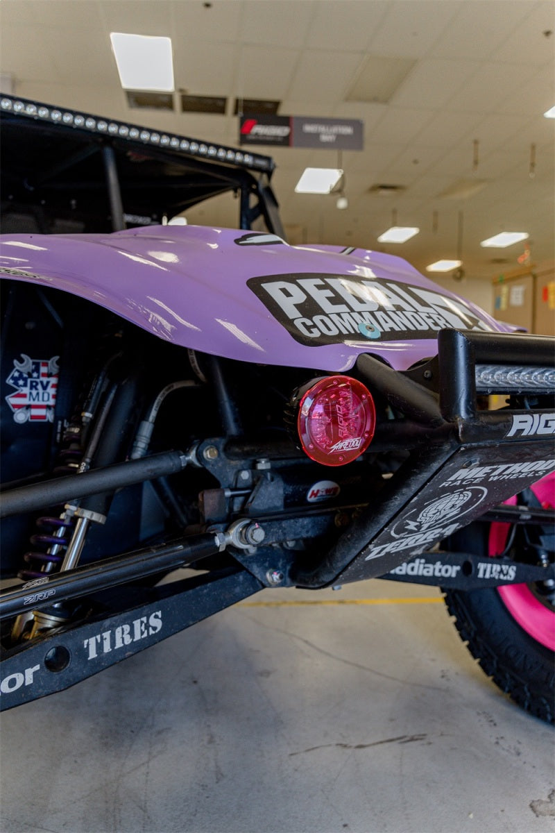 Rigid Industries x SHREDDY 360-Series 6in Lights w/Wt Bcklght (2) + 6 Covers (2 Pink/2 Teal/2 Blk) 36204-SHREDDY