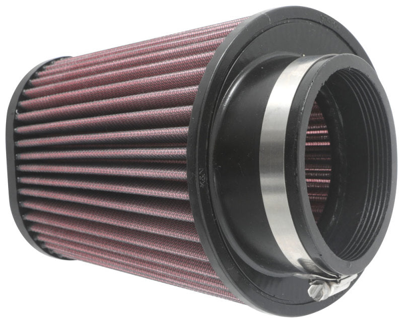 K&N Universal Clamp-On Air Filter 3-1/2in 10 Degree Flange 5-3/4in B 4-1/2in x 3-1/4in T 7in H RU-1033