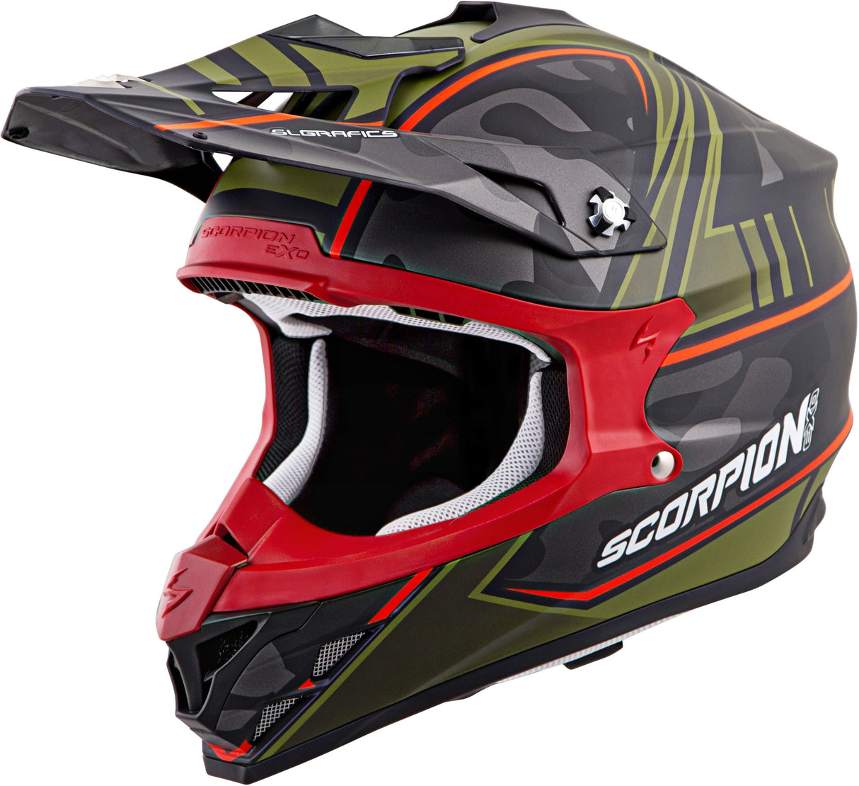 SCORPION EXO Vx-35 Off-Road Helmet Miramar Matte Green 2x 35-2017