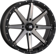 HIGH LIFTER Wheel - HL10 - Front/Rear - Matte Black/Smoke - 20x7 - 4/156 - 4+3 (+10 mm) 20HL10-1656