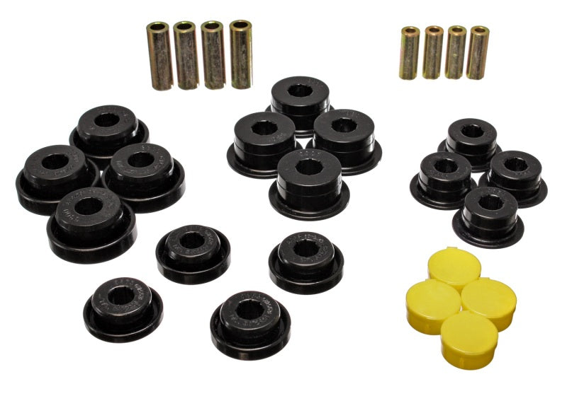 Energy Suspension 97-06 Jeep Wrangler TJ/YJ Black Front Control Arm Bushings (Must reuse OEM Outer S 2.3106G