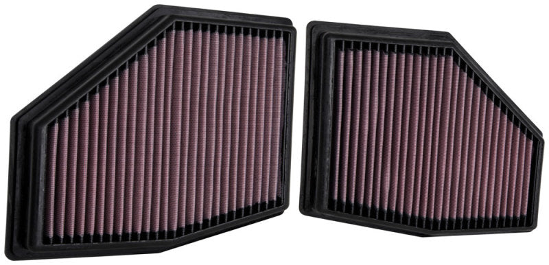 K&N 2020 BMW M550i 4.4L V8 Replacement Air Filter (2 Per Box) 33-3155