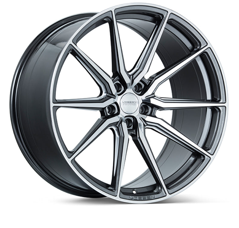 Vossen HF-3 20x9 / 5x114.3 / ET38 / Flat Face / 73.1 - Gloss Graphite Polished Wheel