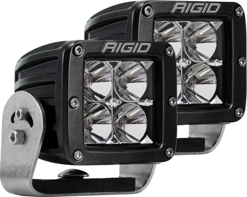 Rigid Industries Dually HD Black- Flood - Set of 2 222113