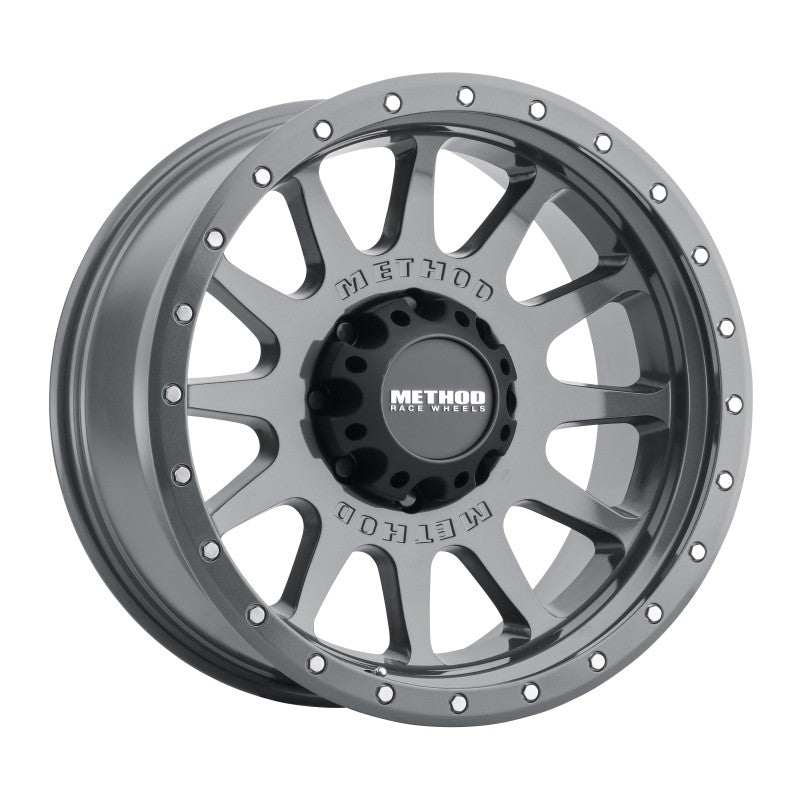 Method MR605 NV 20x10 -24mm Offset 8x6.5 121.3mm CB Gloss Titanium Wheel