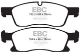 EBC 11+ Dodge Durango 3.6 Greenstuff Front Brake Pads DP61871