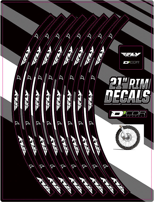 D-COR Rim Decals 21" Fly Logo Front 40-80-212