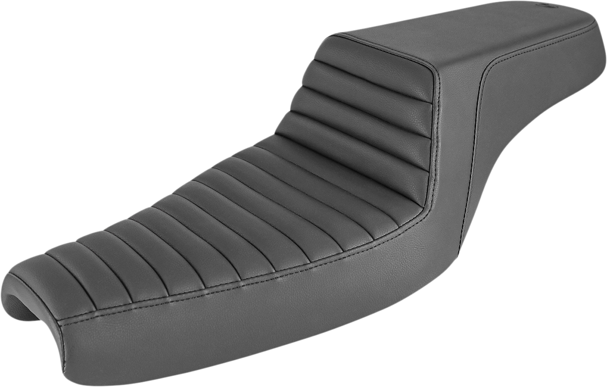 SADDLEMEN Step-Up Seat - Front Tuck-n-Roll - Black - XL 807-11-171