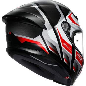 AGV K6 S Helmet - Karve - Matte Black/White/Red - Medium 2118395002-025-M