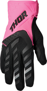 THOR Women's Spectrum Gloves - Fluo Pink/Black - Large 3331-0209