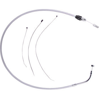 DRAG SPECIALTIES Quick Connect Clutch Cable - Upper - Stainless Steel 0652-3187