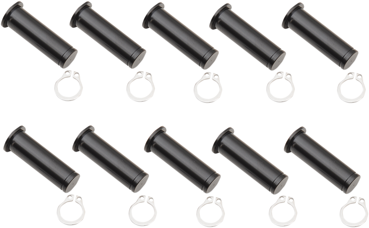 DRAG SPECIALTIES Pivot Pins - Lever - 10 Pack - Black 74113B