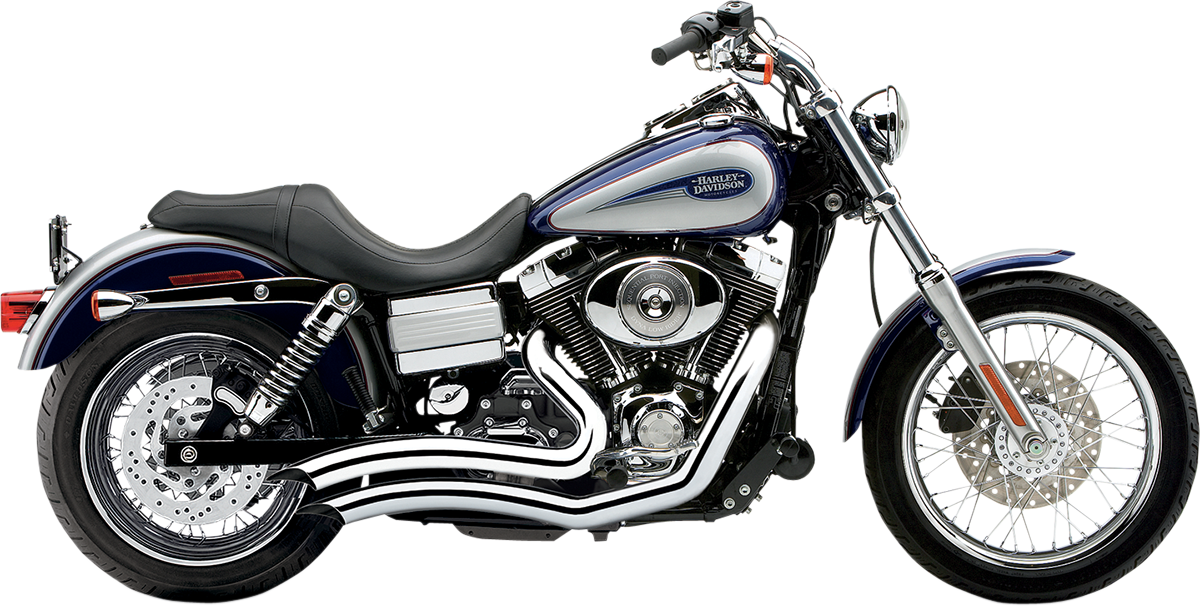 COBRA Speedster Swept Short Exhaust - Chrome - '12-'17 Dyna 6229