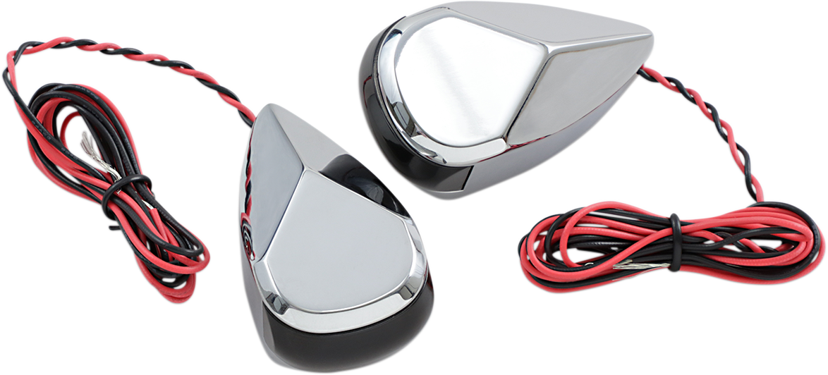 ALLOY ART Turn Signal - Chrome - Smoke/Red MRL-2C