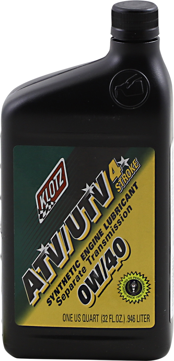 KLOTZ OIL ATV Synthetic 4T Engine Oil - 0W-40 - 1 U.S. quart ATVUTV-040