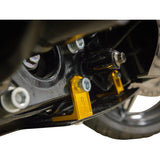 THRASHIN SUPPLY CO. Skid Plate - Carbon Fiber/Forged - With Gold Brackets - FLHX/FLTRX TSC-3035-5