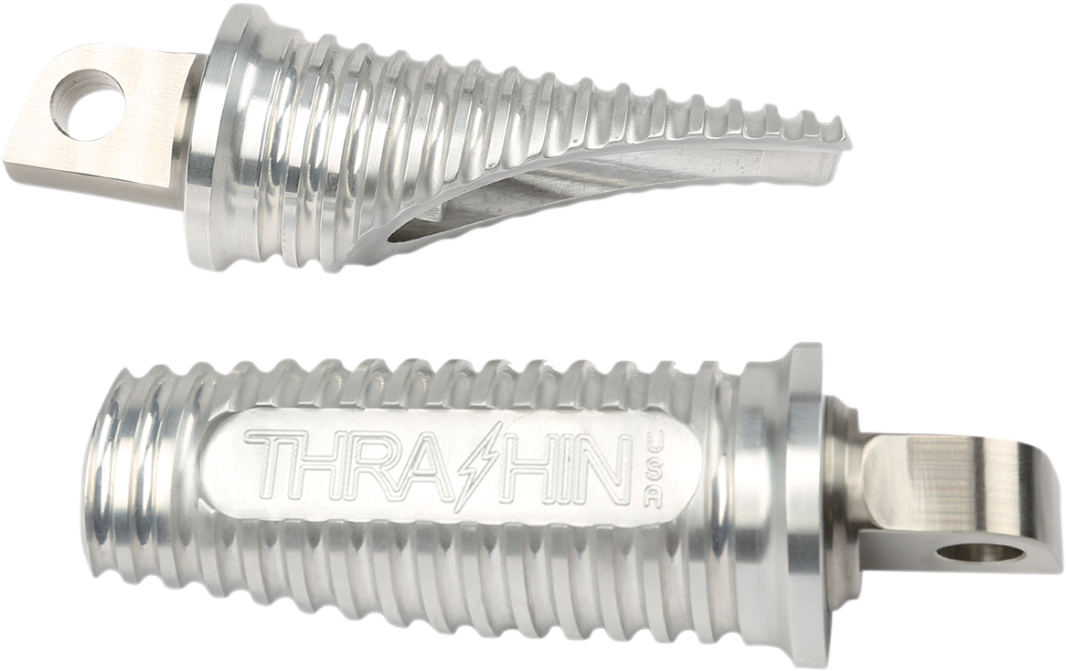 THRASHIN SUPPLY CO. Canyon Footpegs - Raw - Dyna TSC-2018-0-D