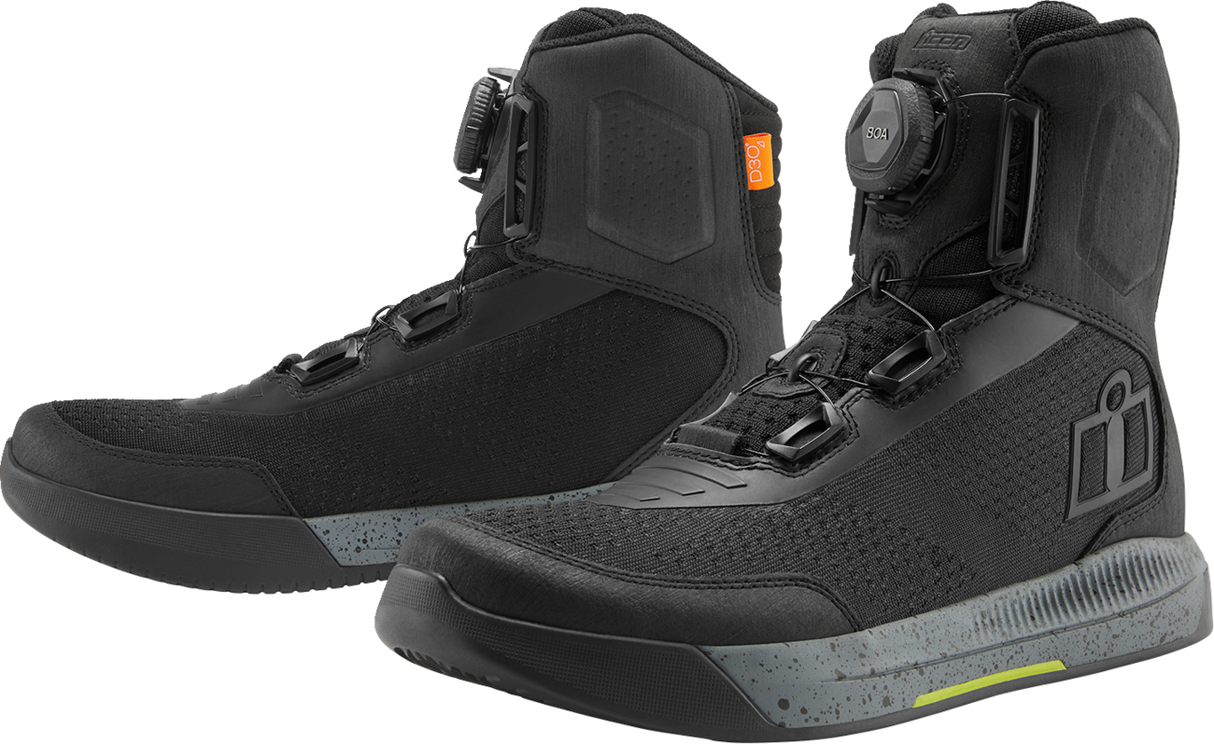 ICON Overlord™ Vented CE Boots - Black - Size 7 3403-1256