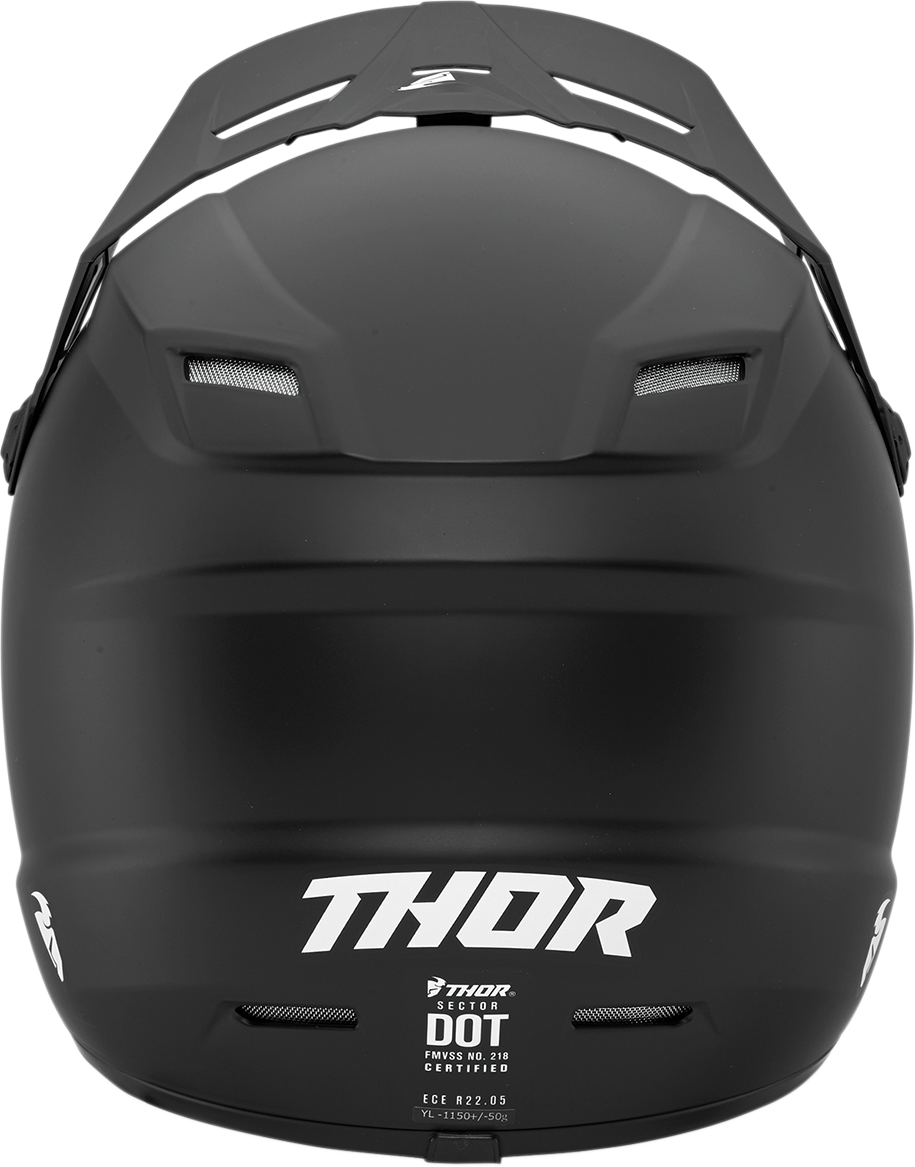 THOR Youth Sector Helmet - Blackout - Large 0111-1164