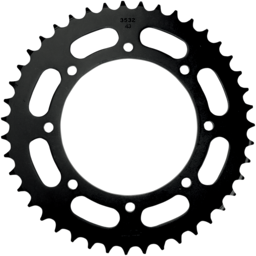 SUNSTAR SPROCKETS Steel Rear Sprocket - 42-Tooth - Kawasaki 2-353242