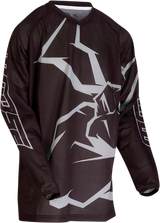 MOOSE RACING Youth Agroid Mesh Jersey - Black/Gray - Large 2912-1995