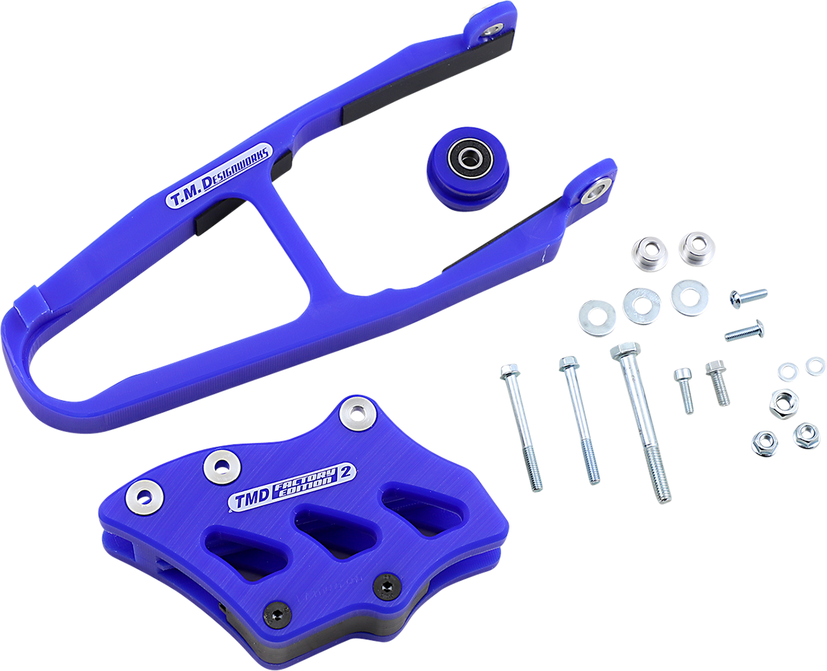 T.M. DESIGNWORKS Chain Guide/Slider - Yamaha - Blue YCP-K08-BU