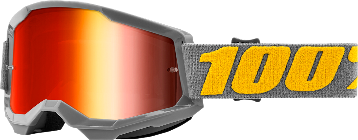 100% Strata 2 Goggles - Izipizi - Red Mirror 50028-00006