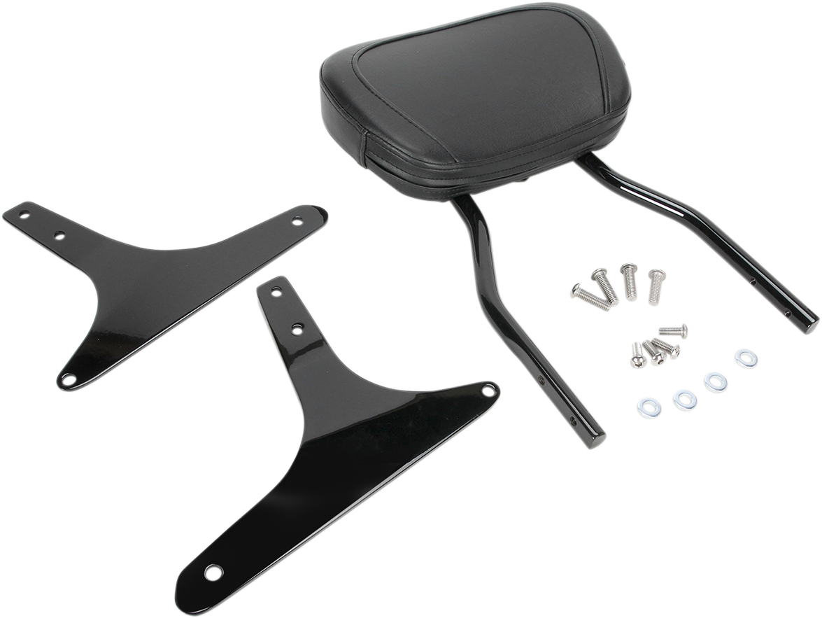 COBRA Round Sissy Bar - Short - Black - Softail 602-1251B