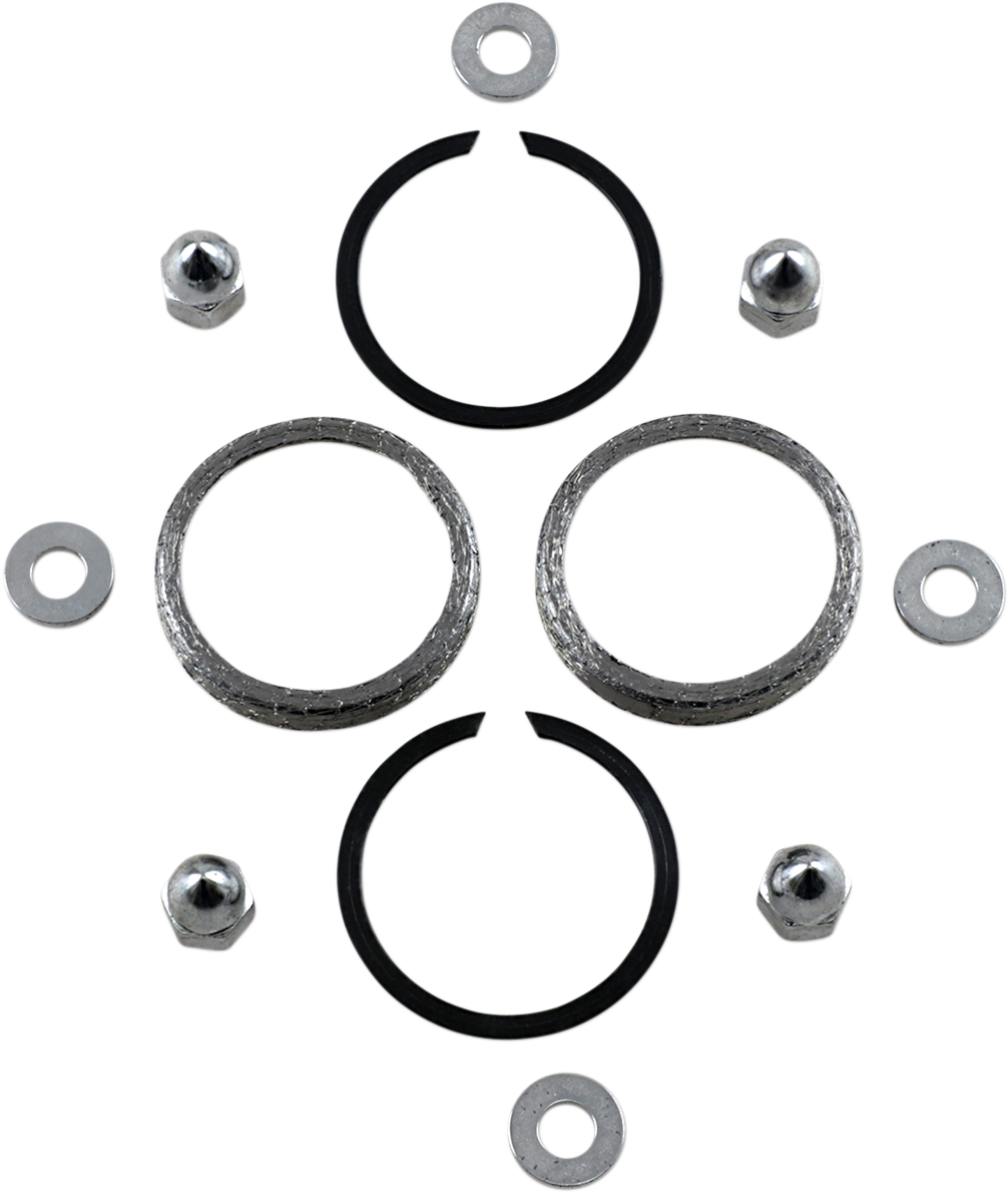 JAMES GASKET Exhaust Port Chrome Gasket Kit - Big Twin/XL 65324-83-KWG1