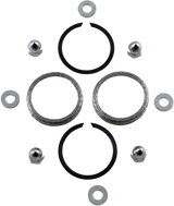 JAMES GASKET Exhaust Port Chrome Gasket Kit - Big Twin/XL 65324-83-KWG1