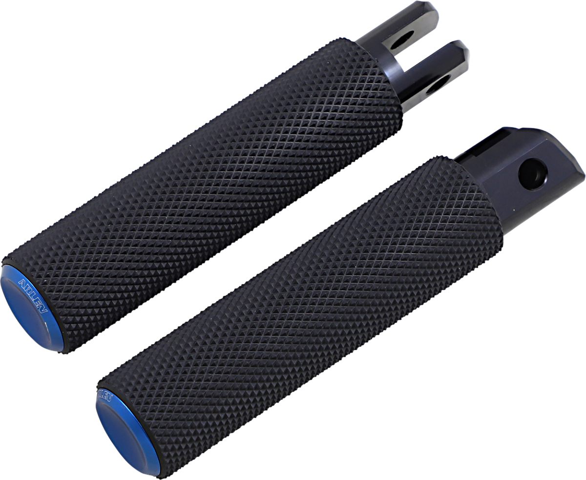 ARLEN NESS Knurled Footpegs - Blue - FXDR 07-950