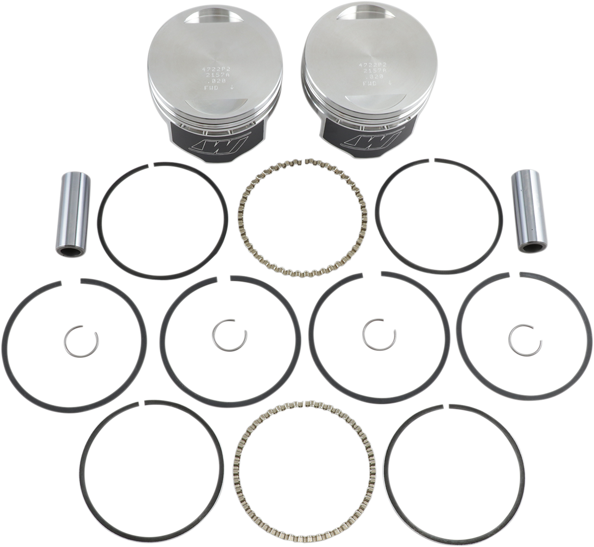 WISECO Piston Kit - .020 - Evolution - Big Twin High-Performance K1642