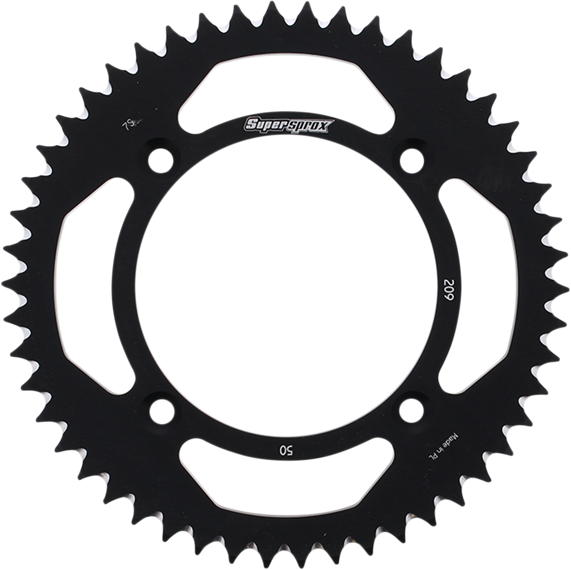 SUPERSPROX Rear Sprocket - Black - Honda - 50 Tooth RAL-209-50-BLK