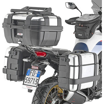 GIVI Pannier Holder - Side Case Hardware - Black/Silver PLO1201MK