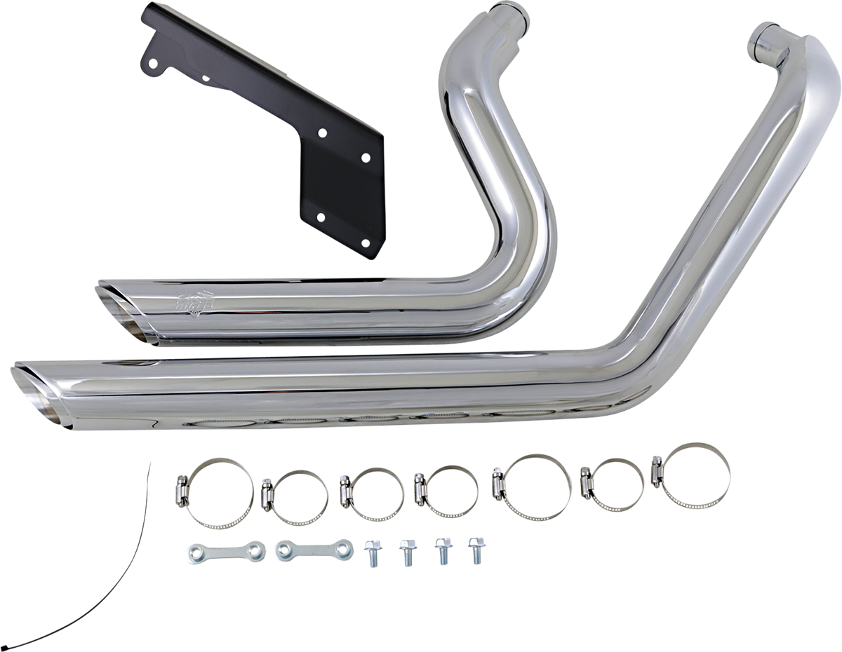 VANCE & HINES Shortshots Staggered Exhaust System - Chrome 17229