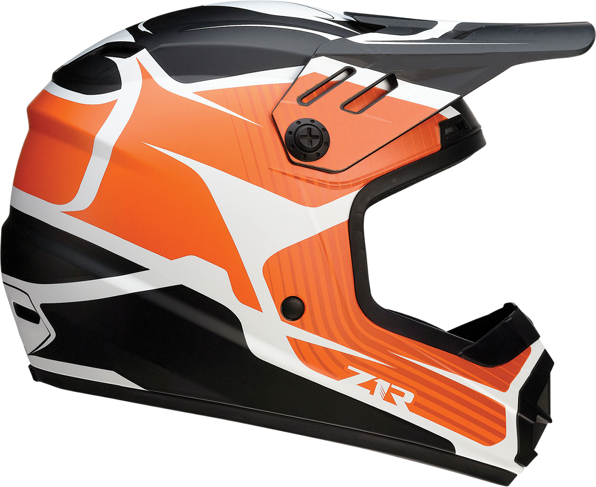 Z1R Youth Rise Helmet - Flame - Orange - Large 0111-1444