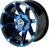 MOOSE UTILITY Wheel - 387X - Rear - Anodized Blue/Black - 12x8 - 4/136 - 4+4 387MO128136BWB4