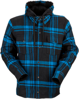 Z1R Timber Flannel Shirt - Black/Blue - Large 3040-2842