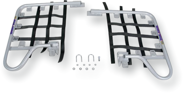 DG PERFORMANCE Nerf Bars - Silver/Black 54-6405